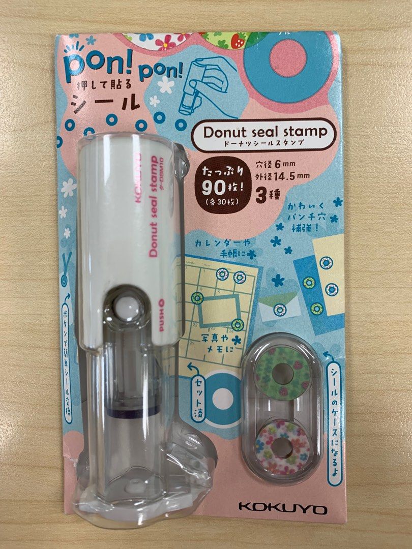 Kokuyo Donut Seal Stamp, Hobbies & Toys, Stationery & Craft, Stationery