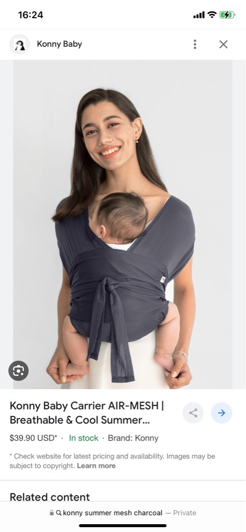 Konny Baby Carrier, Babies & Kids, Going Out, Carriers & Slings on