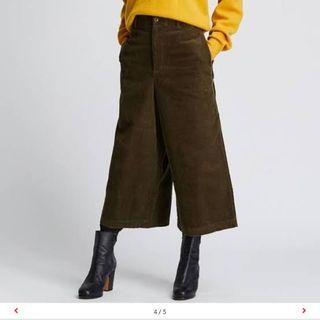 Kulot Corduroy Uniqlo 7/8 Army