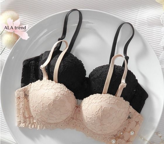 Luvlette Plunge Push-up Embroidery Bra