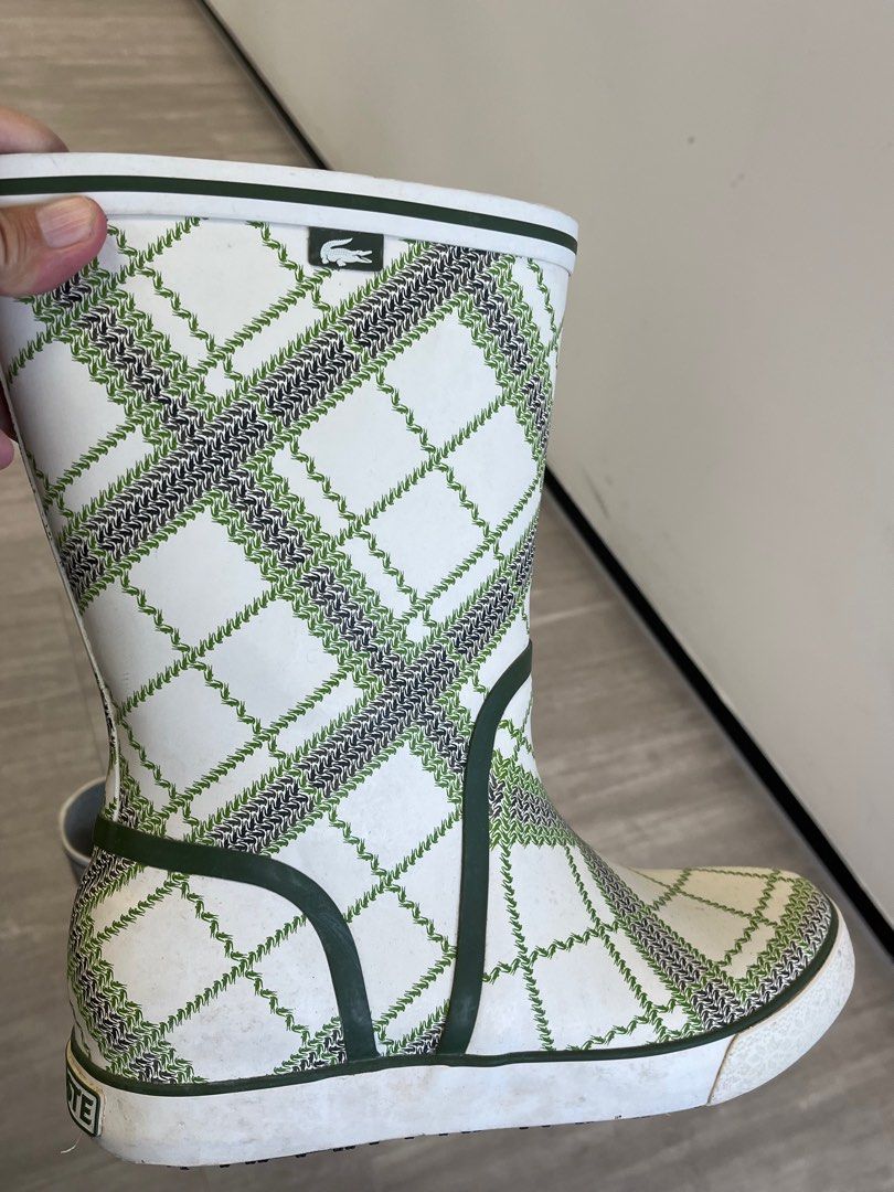 Lacoste rain boots Carousell