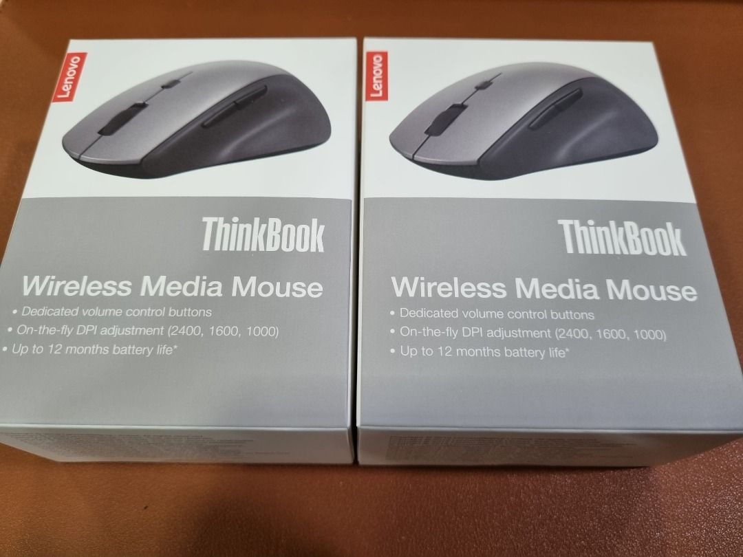 LENOVO ThinkBook Wireless Media Mouse (MA211W), Computers & Tech, Parts ...