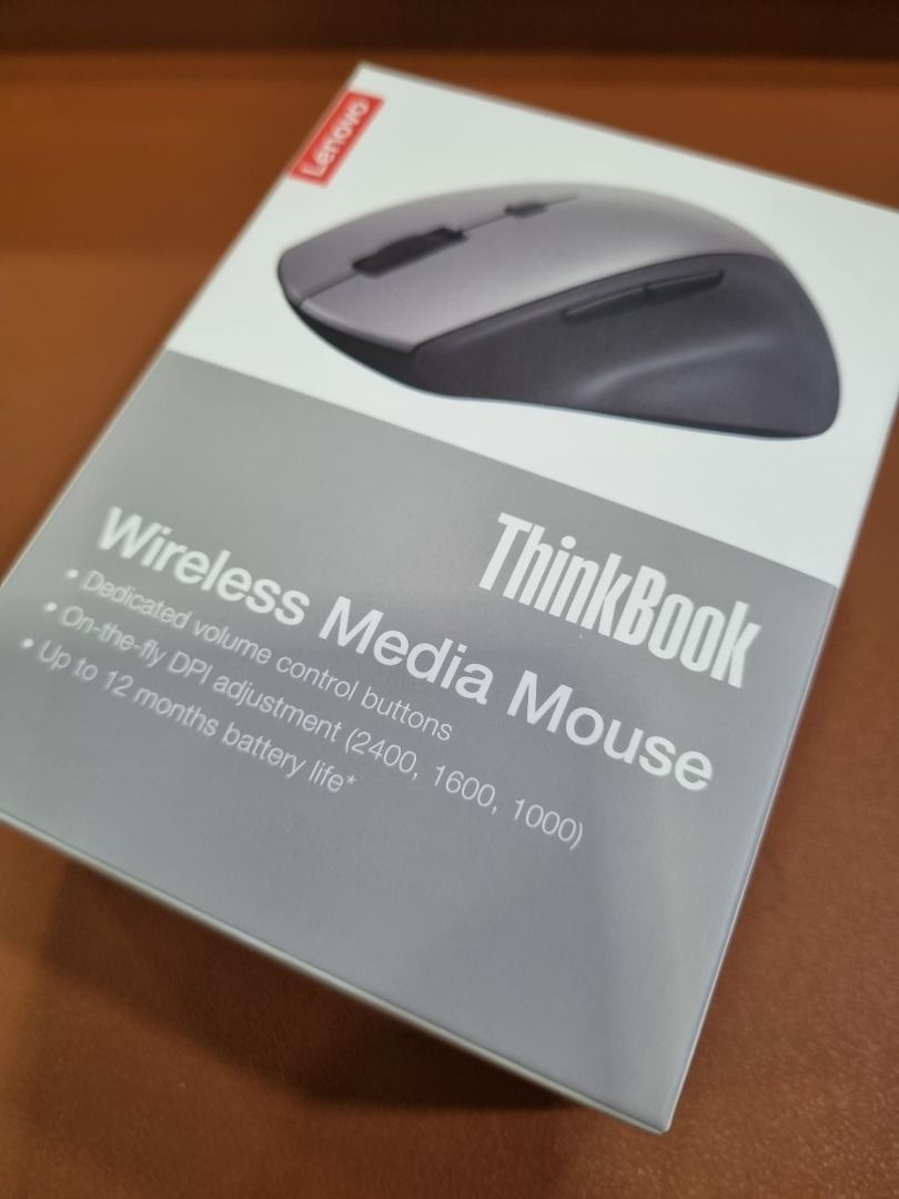 LENOVO ThinkBook Wireless Media Mouse (MA211W), Computers & Tech, Parts ...