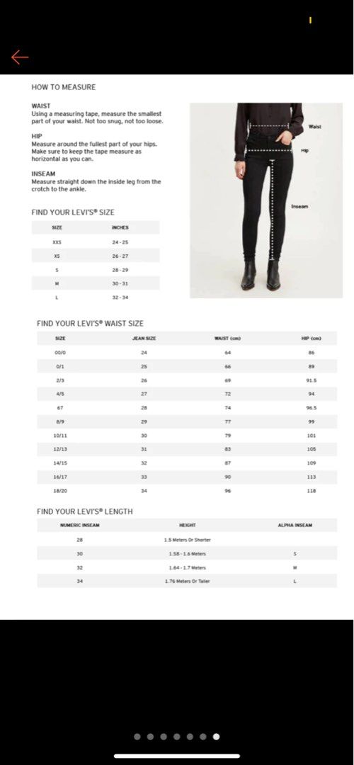 Size 27 levi jeans conversion store