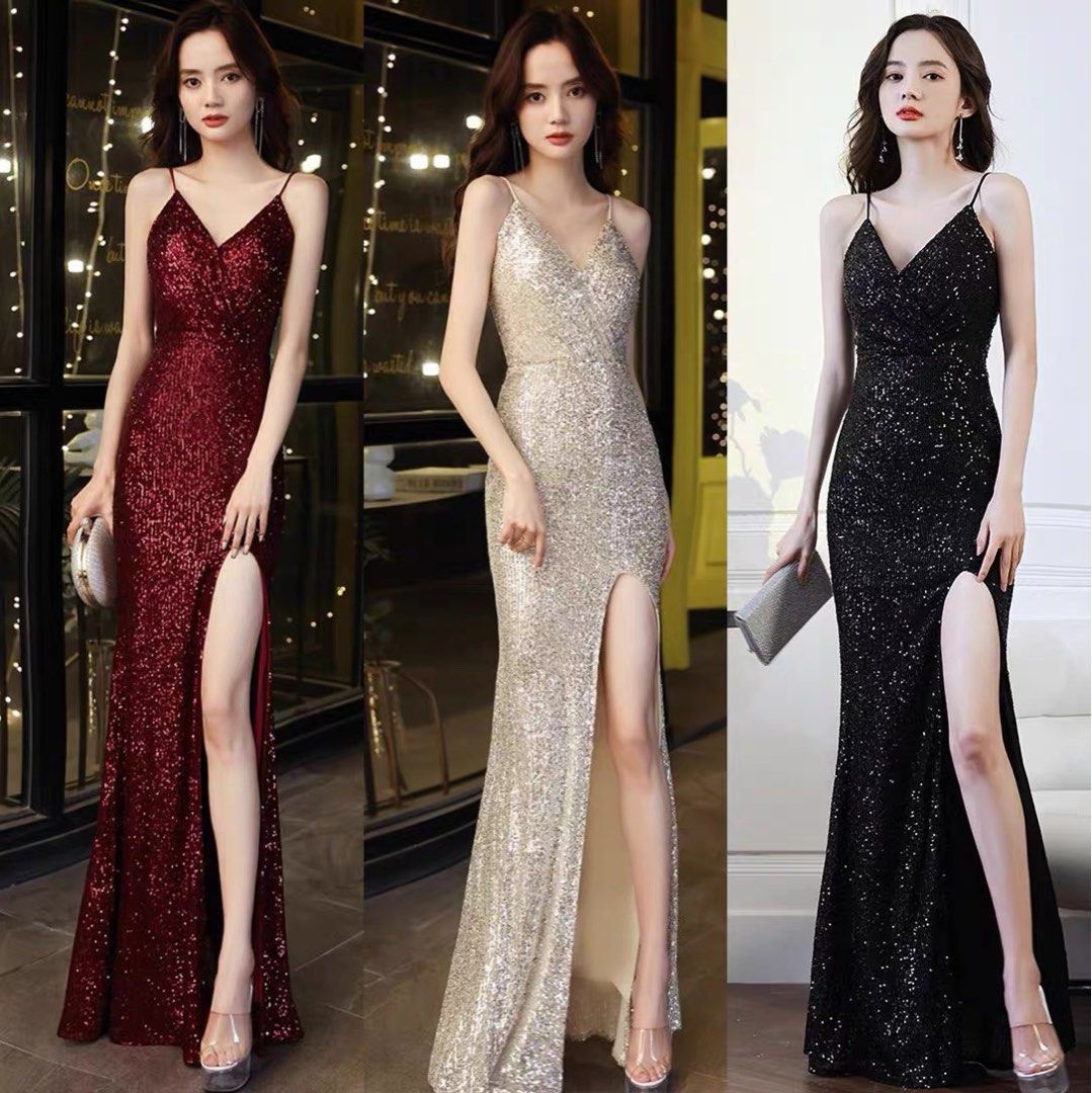 Long evening grown prom dress