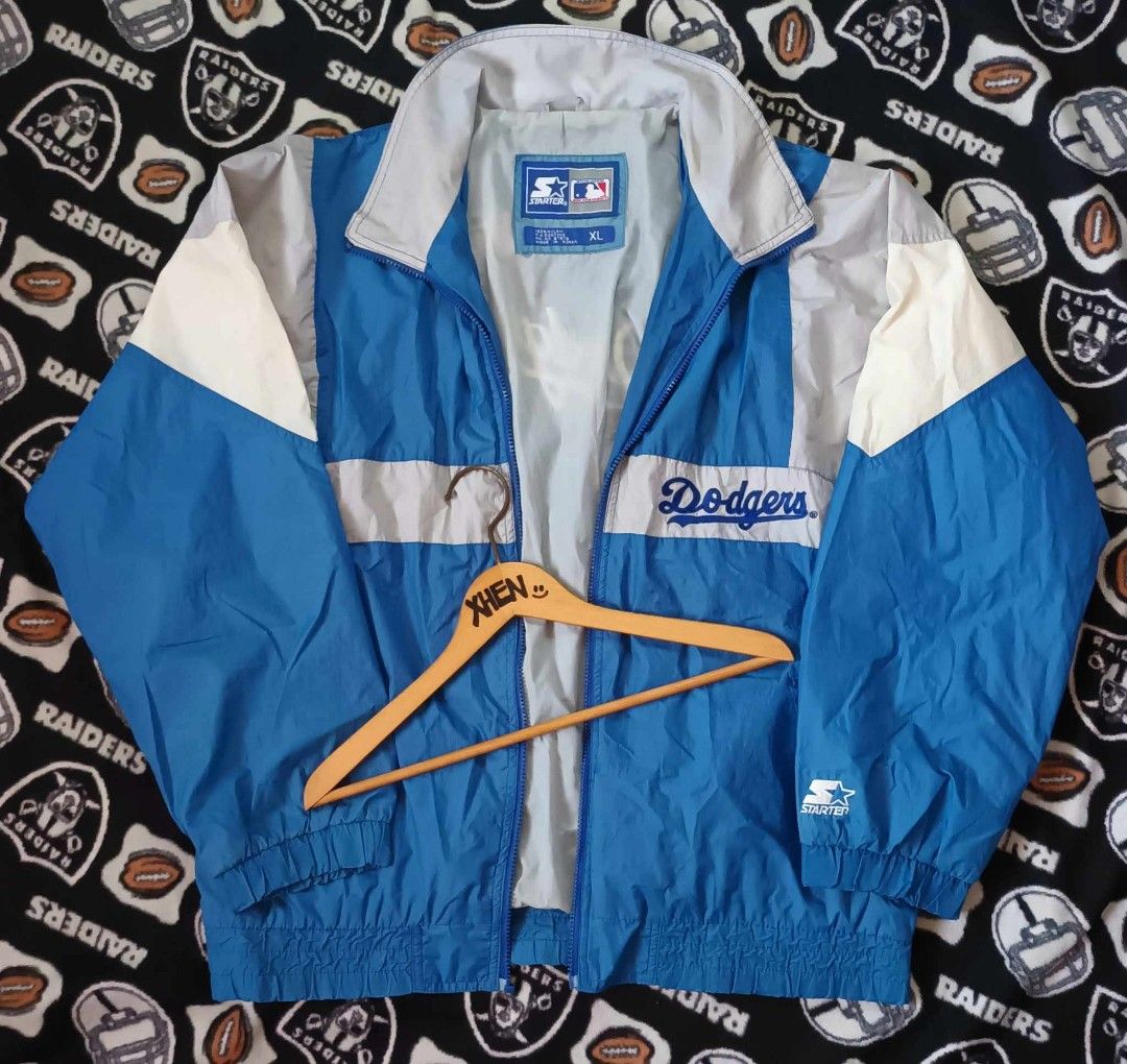 RARE Nike Los Angeles Dodgers Black Pullover Windbreaker Jacket Men's XXL