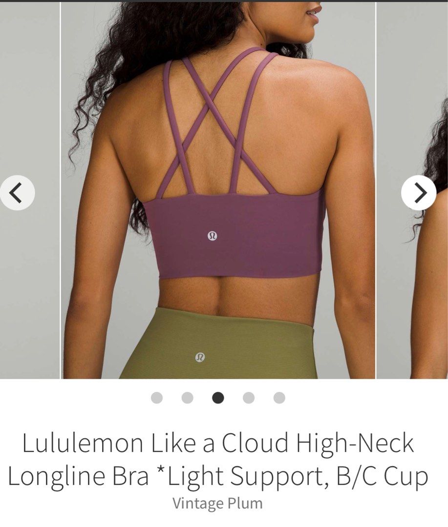 Lululemon - Like a Cloud High-Neck Longline Bra *Light Support, B