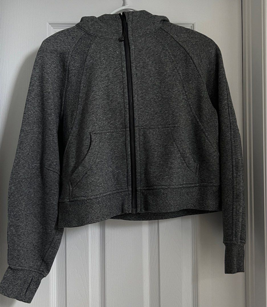 Lululemon Scuba Oversized Full-Zip Hoodie - Heathered Grey, xs/s