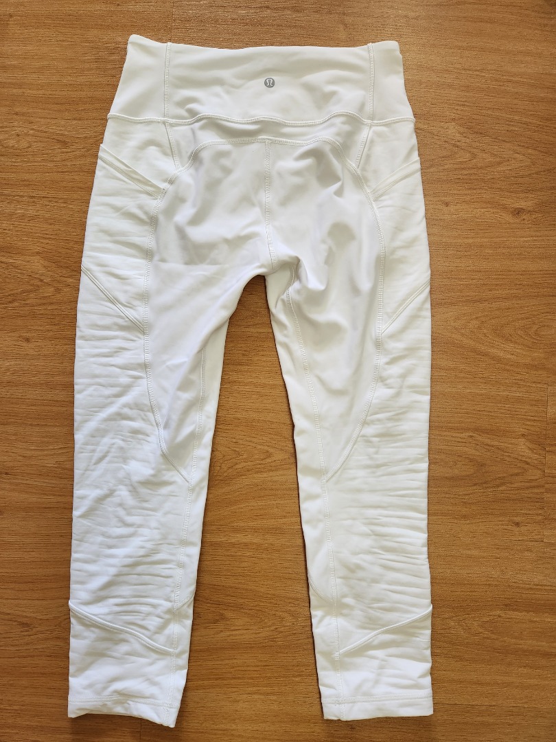 Lululemon white leggings Women s Fashion Activewear on Carousell