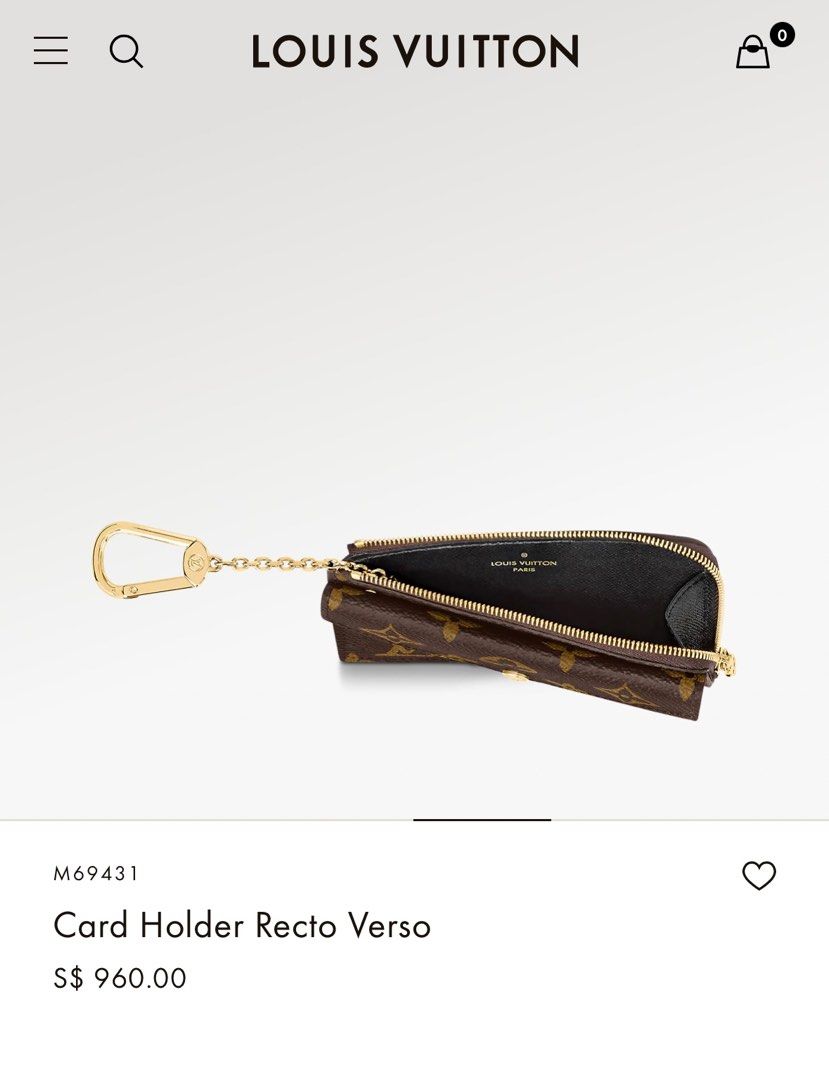 Review] Louis Vuitton Card Holder Recto Verso in monogram : r