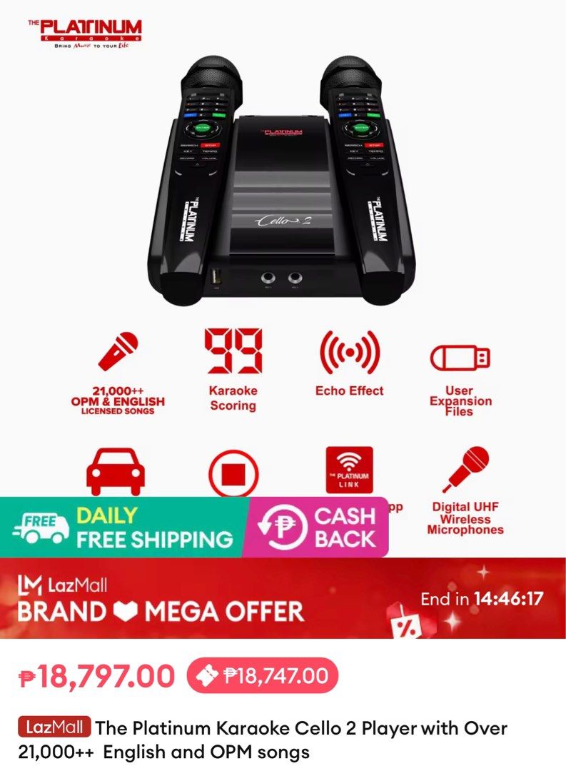 Magic sing Ciello (Category: Portable Music Players) located in Taytay. Submitted by jon73178 (Listing ID 1255404078, Image 1). Description: selling our ciello magic sing, seldom used. RFS Change of plans..