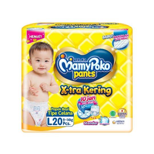 Buy MamyPoko Standard Diaper Pants L, 20 pcs Online at Best Prices |  Wellness Forever