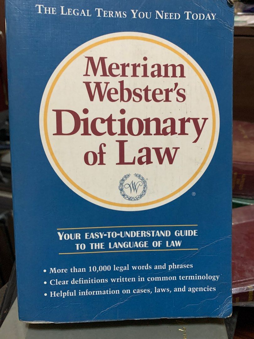 Merriam Webster's Dictionary of Law, Hobbies & Toys, Books & Magazines ...