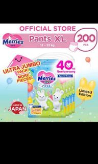 Merries Jumpo Diapers Pant Size XL 50pcs