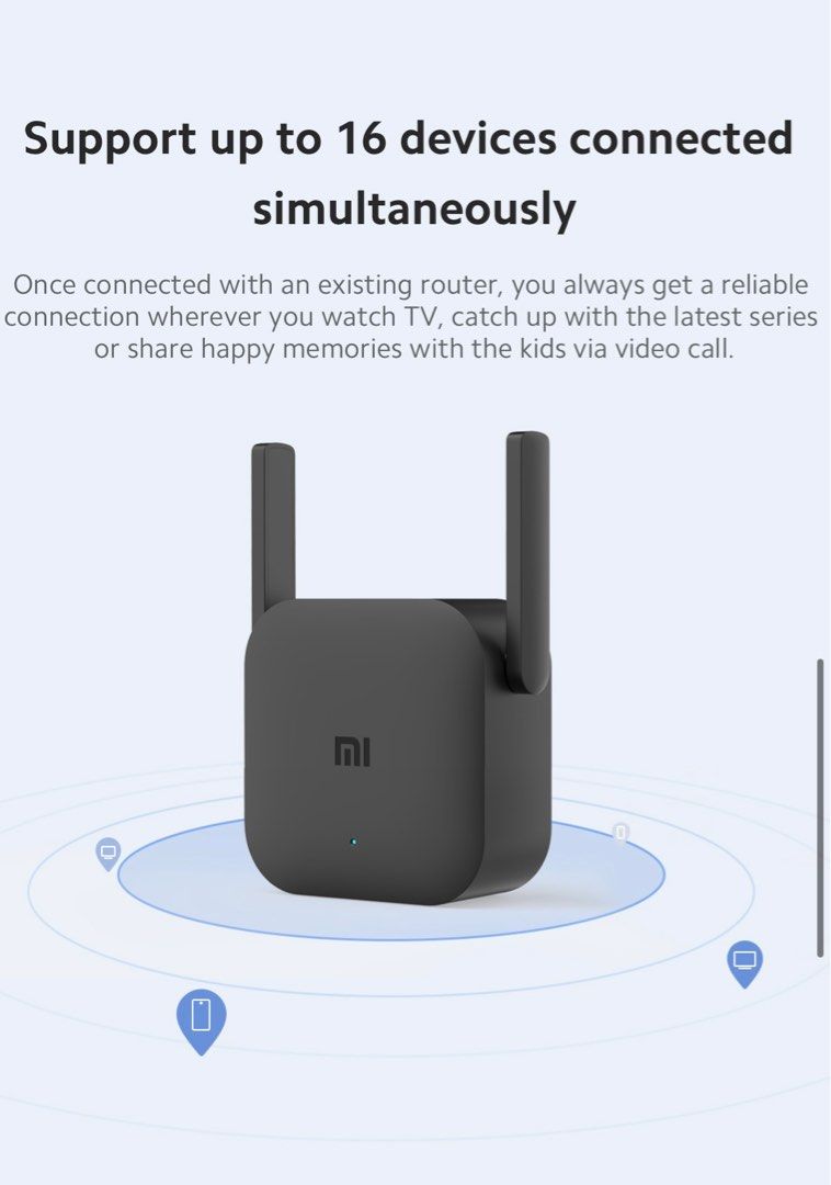 Mi Wi-Fi Range Extender (Category: Networking) located in Binan City. Submitted by acilenga02 (Listing ID 1255460035, Image 2). Description: - bought the item yesterday lang and just took it out of the box to test it - i bought another one kanina na 5g so im selling this one that i got yesterday - selling for same price - includes box, paper bag it came with .