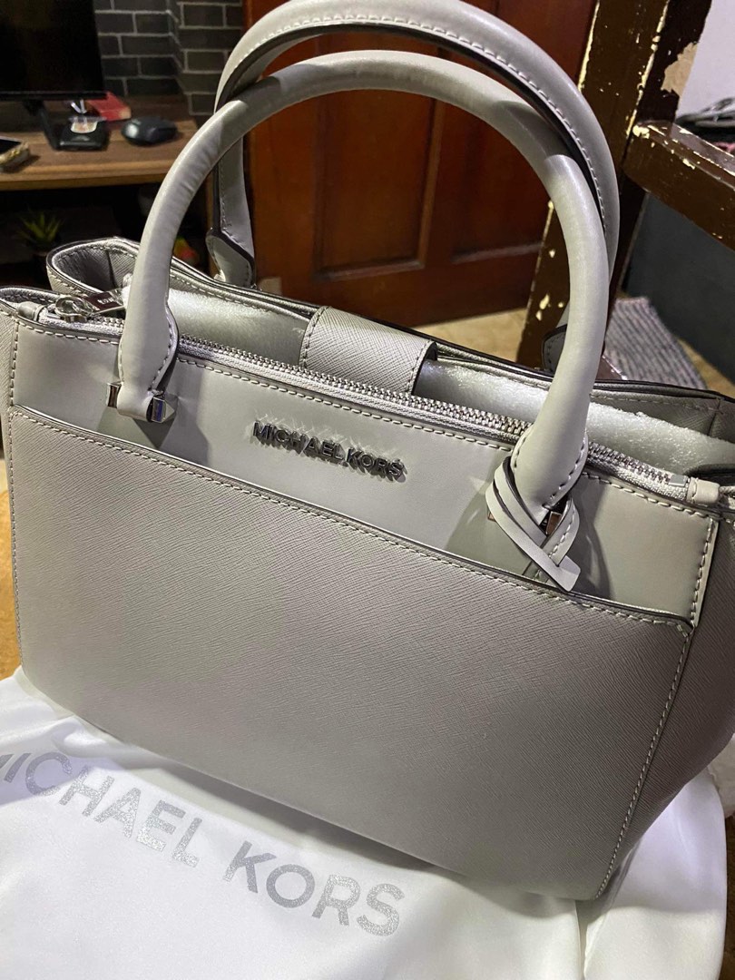 Michael kors 2025 gray satchel