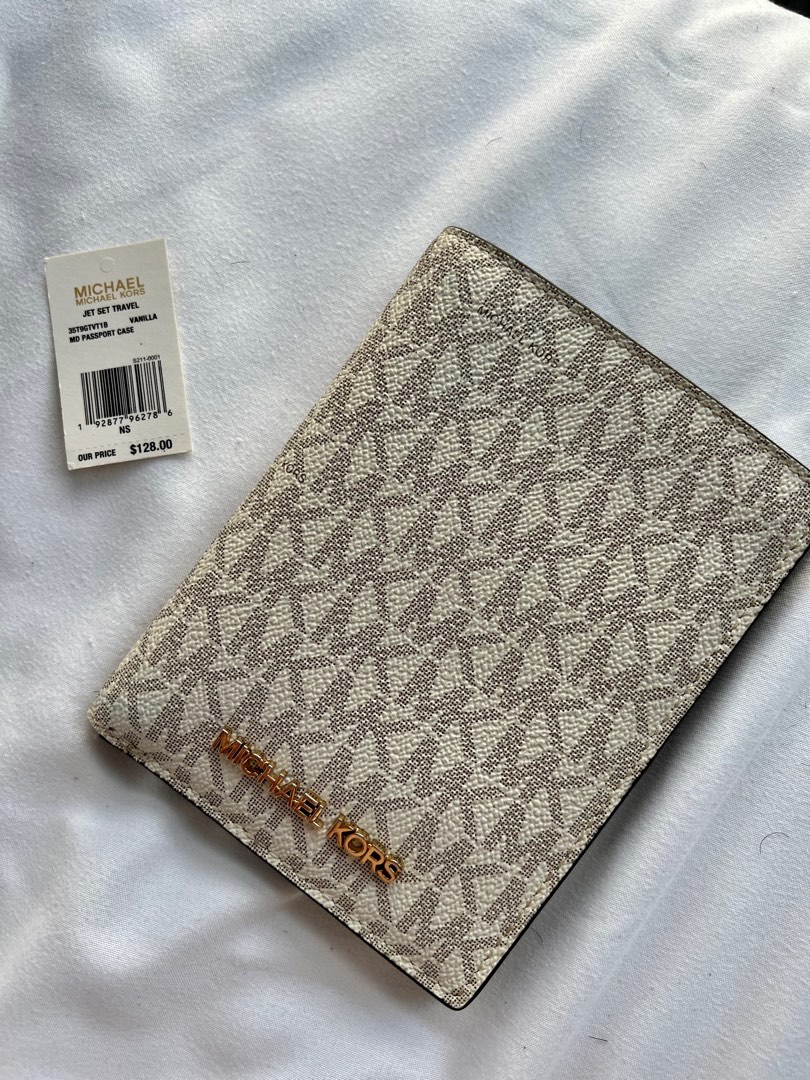 Michael Kors passport holder MK, Luxury, Bags & Wallets on Carousell