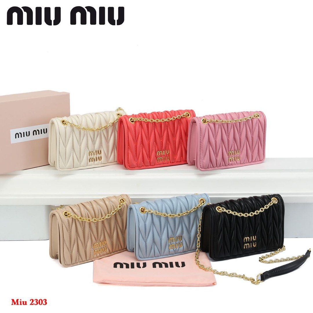 Miu miu sling bag, Women's Fashion, Bags & Wallets, Shoulder Bags on  Carousell