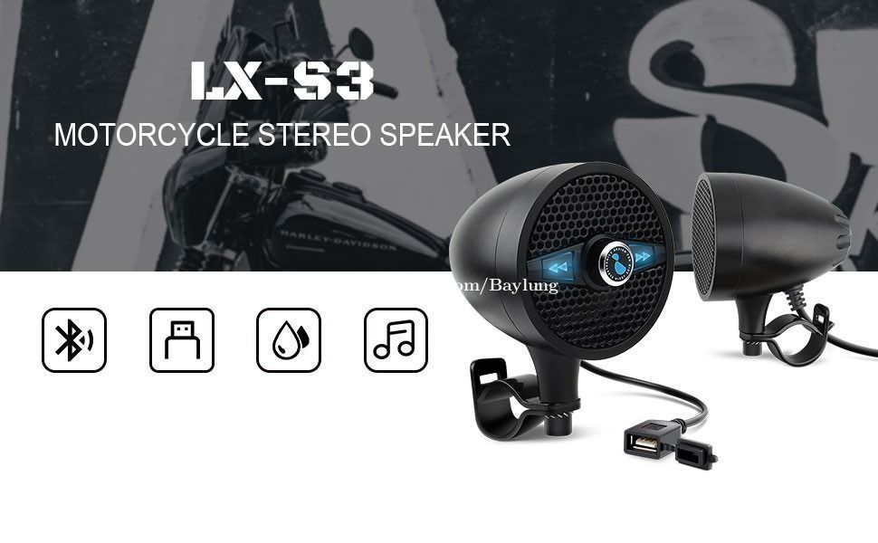 New Arrival LEXIN LX Q3 VIP Motorcycle Bluetooth Speakers with