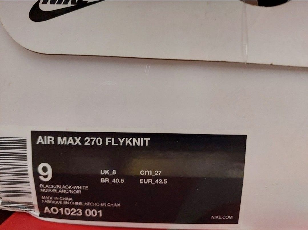 Air max 270 sales flyknit off white