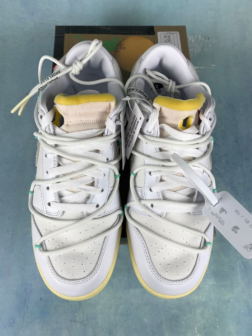 Nike SB dunk Off-White “The 50” No.01 ow DM1602-127 男女款, 名牌