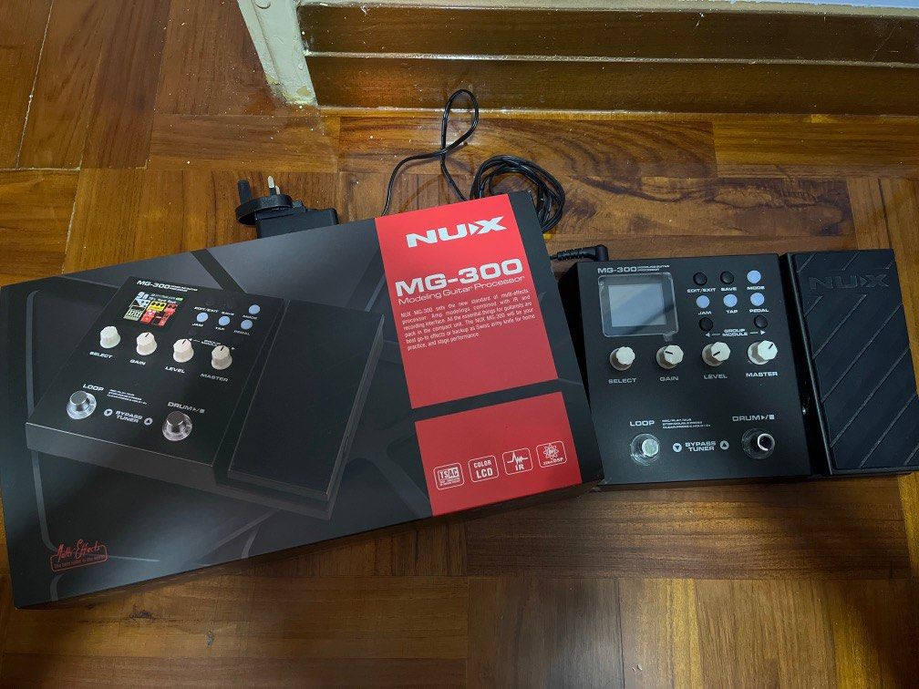 Nux MG-300 multi effect pedal 結他效果器, 興趣及遊戲, 音樂、樂器