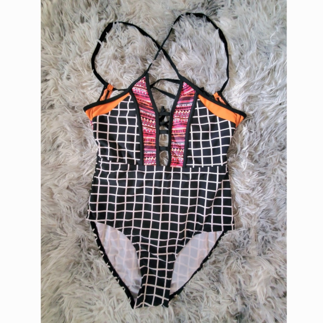 Aztec One-piece Swimsuit, Women's Fashion, Swimwear, Bikinis ...