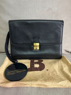 Original Bally Leather Clutch Bag