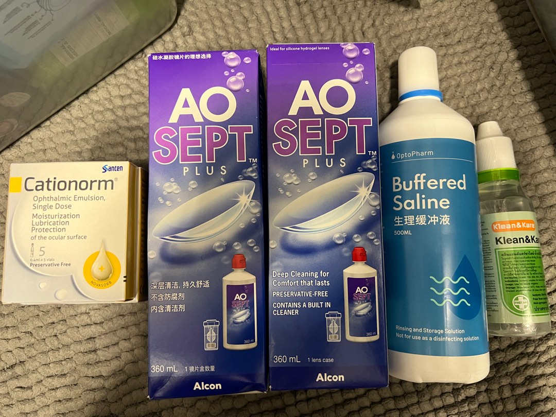 ORTHO K LENS AOSEPT SALINE CATIONORM, Beauty & Personal Care, Vision