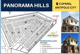 Panorama Hills house and lot for sale in lower antipolo modified newcastle designed  2 bedrooms