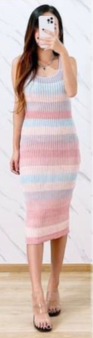Rainbow bodycon discount