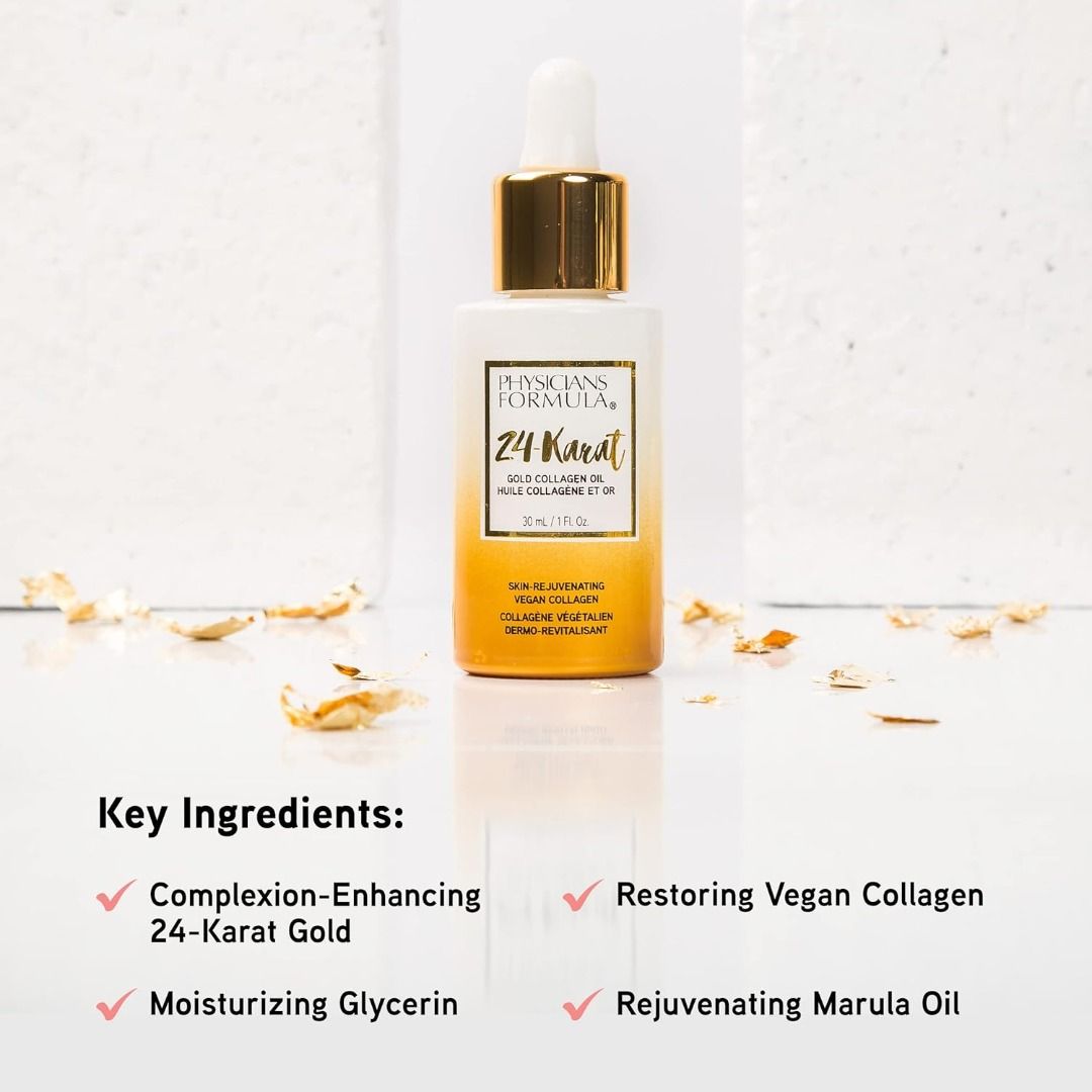 Physicians Formula 24Karat Gold Collagen Oil 30mL, Beauty & Personal