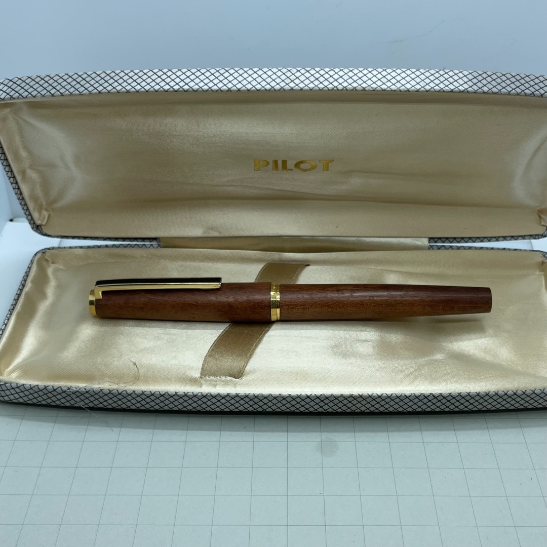 Pilot Fountain Pen Custom Maple Wood Barrel 18K Gold Nib Made in Japan ...