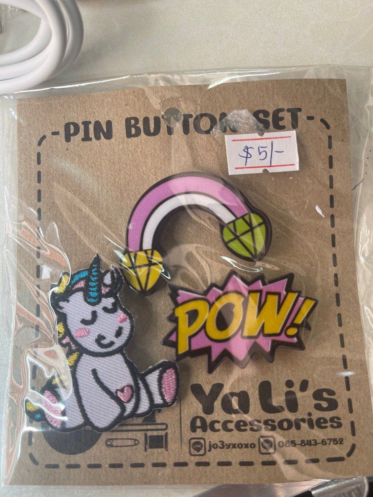 Pin button set, Women's Fashion, Jewelry & Organisers, Body Jewelry on ...