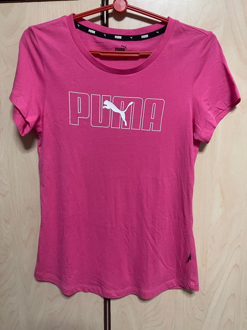 Puma pink t discount shirt