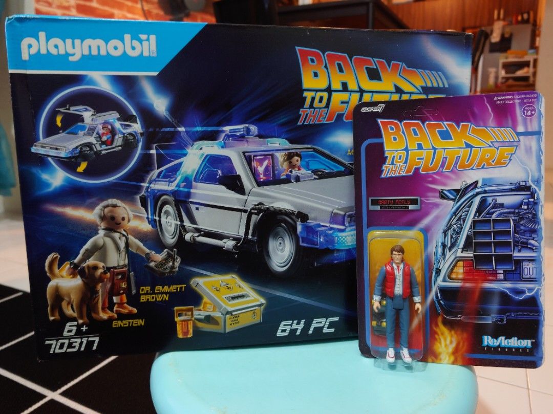 PLAYMOBIL Back to the Future DeLorean Playset - 70317 Complete Set Used