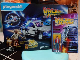 Playmobil Back to the Future Delorean Complete Set with ReAction 3.75 inch Marty McFly figure