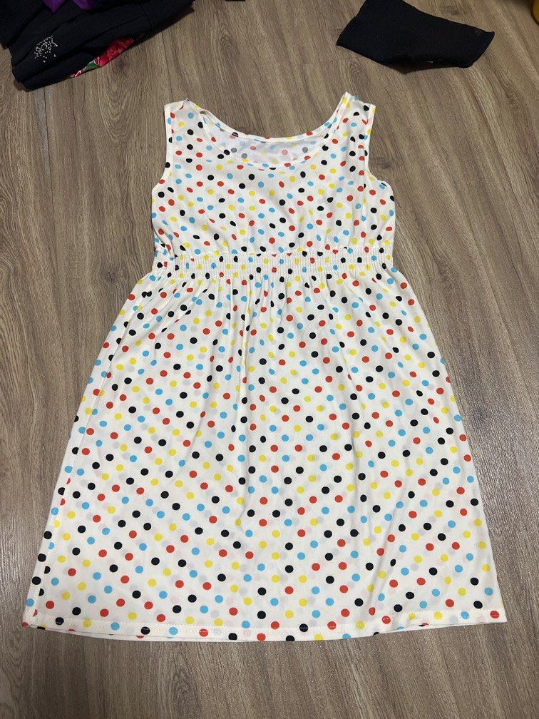 Girls pink polka dot outlet dress