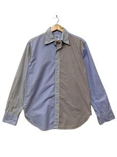 POST OVERALLS SPLIT SHIRTS BUTTON UP