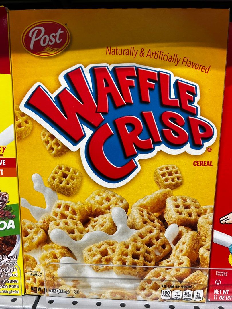 Post Waffle crisp cereal 326gm, Food & Drinks, Packaged & Instant Food