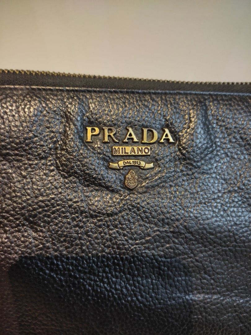PRADA clutch leather vintage