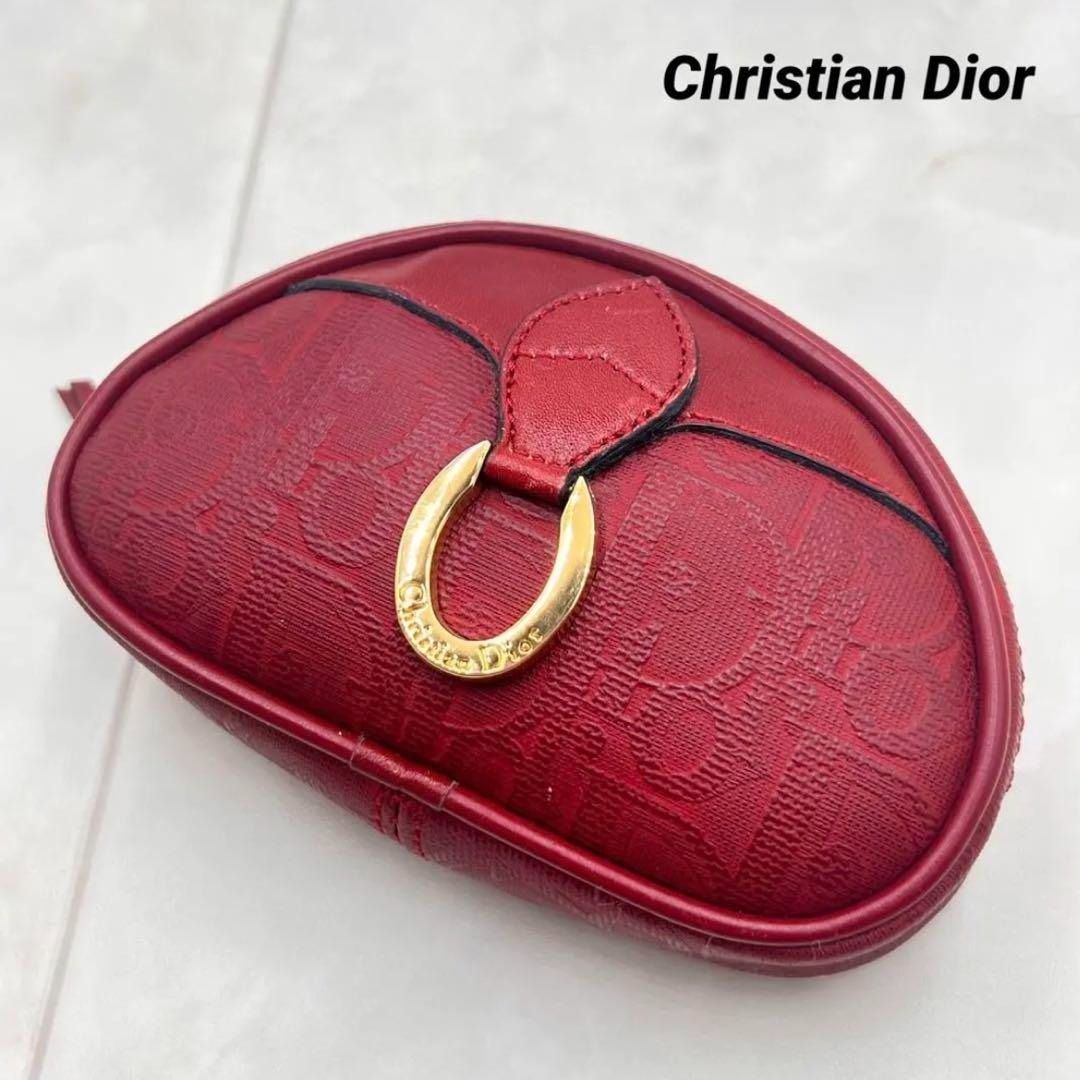Christian Dior Purse Coin Case Trotter Brand Women's Wallet Canvas