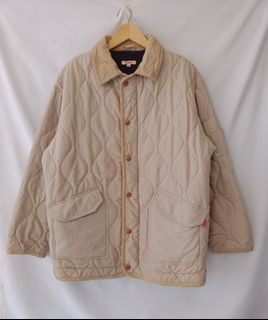 Quilted Jacket Collar Corduroy Brand ESPIRIT