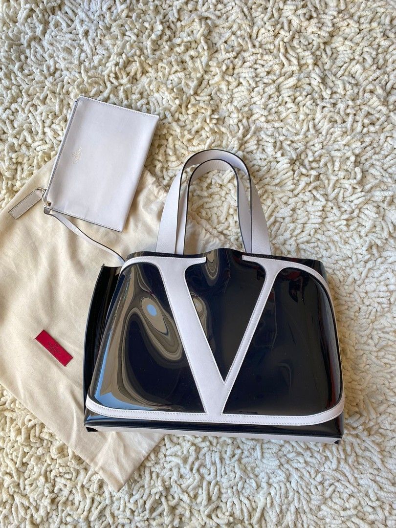 Valentino black ready tote bag sales