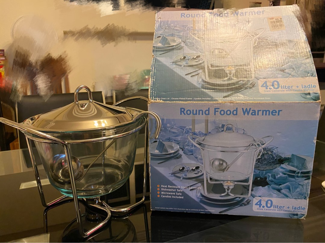 Round food warmer, Furniture & Home Living, Kitchenware & Tableware