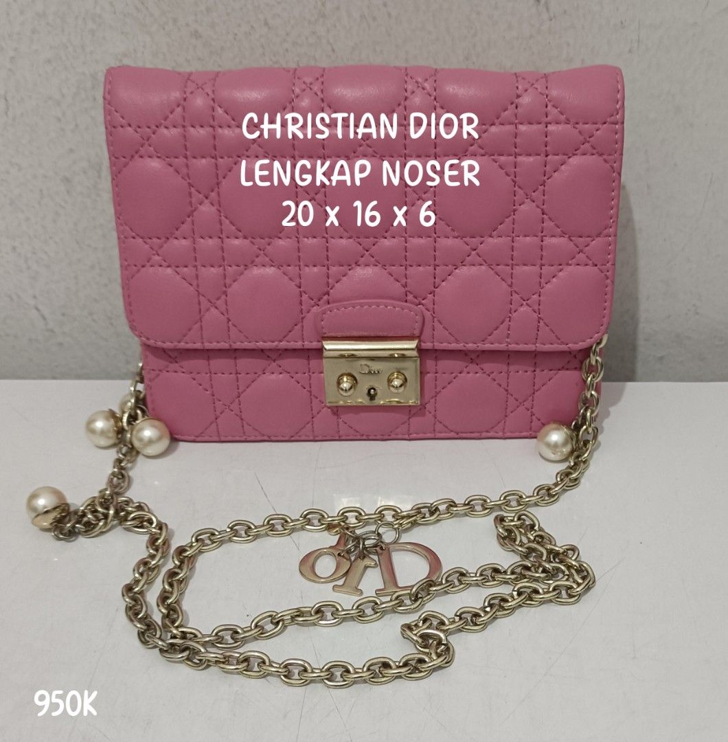 SALE Tas Sling Bag Christian Dior Lengkap Noser Preloved Second