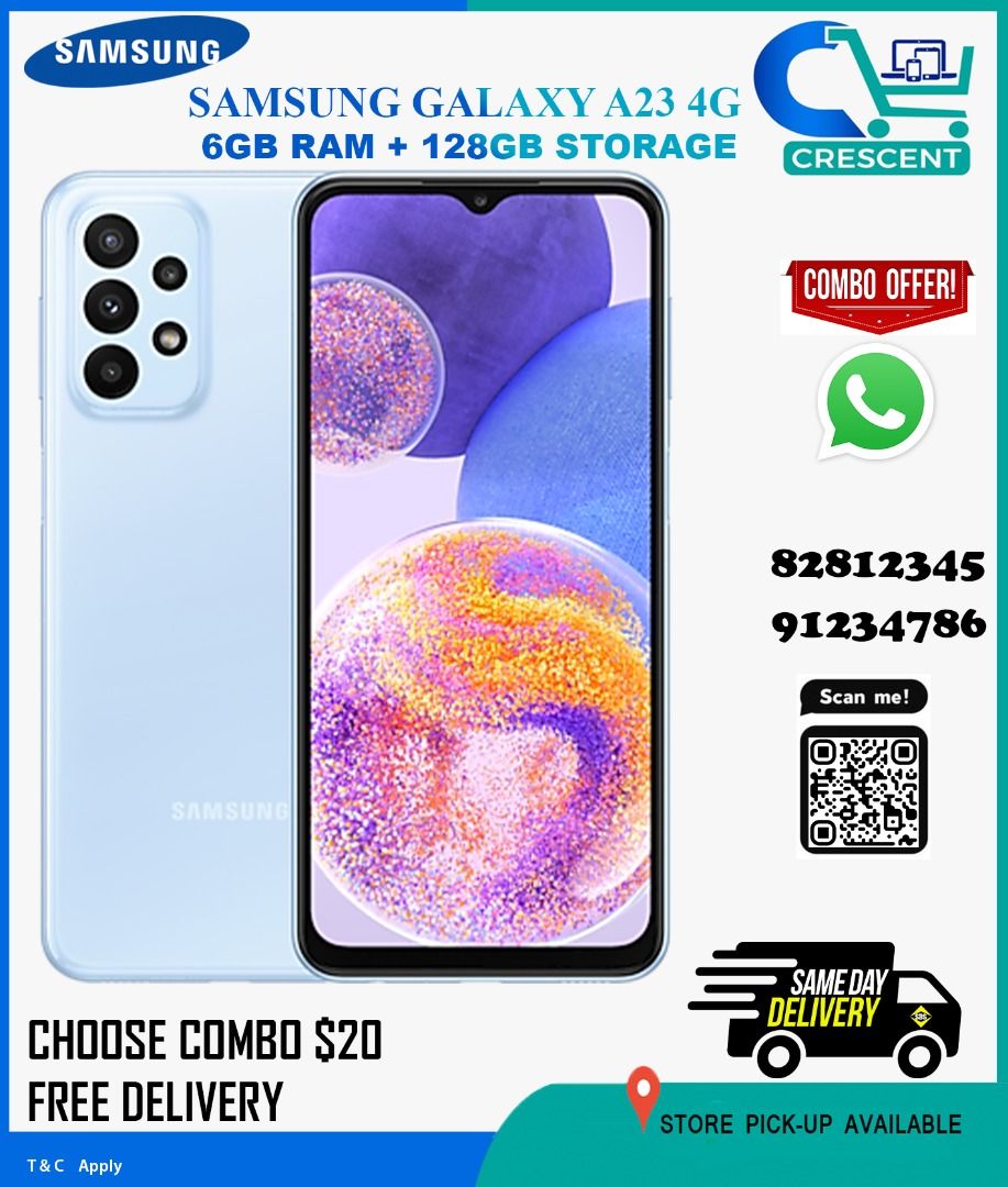 Get Samsung Galaxy A23 5G (6GB-128GB, Light BLue) at best price in