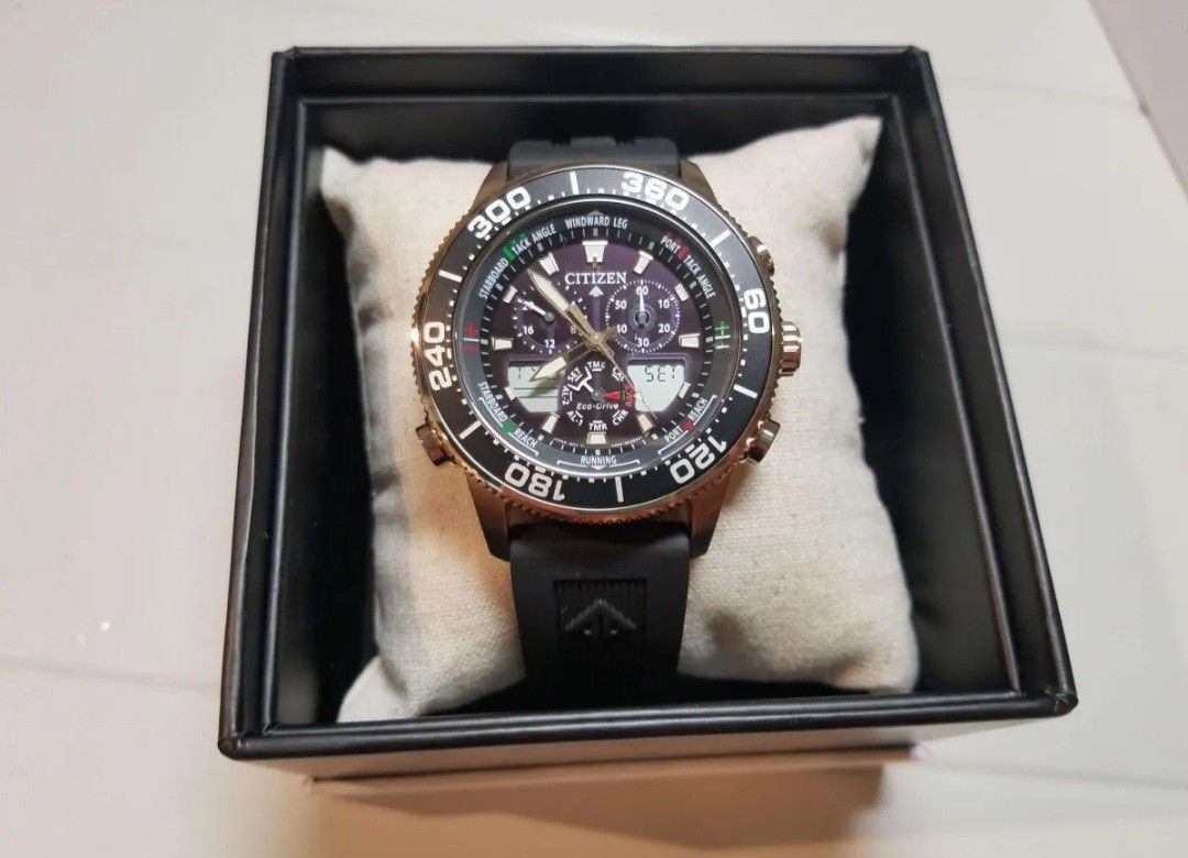 Scarce Rare Mint Japan Citizen Promaster Eco Drive Chronograph World Time Limited Edition Solar Model JR4063 12E Men s Fashion Watches Accessories Watches on Carousell