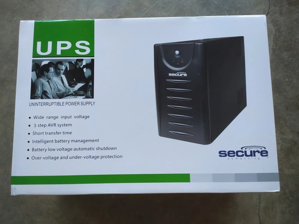 SECURE UPS 2000V/ 3000VA/4000VA Uninterruptible Power Supply (Category: Electrical, Adaptors & Sockets) located in Manila. Submitted by sdfsolutions (Listing ID 1255560468, Image 1). Description: Special Feature - Inverter Compatible - Excellent Microprocessor Control - Guarantees High Reliability - Boost and Buck AVR for voltage stabilization - Off-Mode charging - Cold start functionEstimated Runtime: - PC 180w with 19-21in Monitor 3 to 5 minute