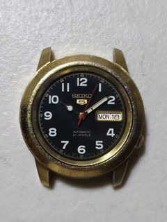 Seiko 5 7S26-02W0 Field Watch Dial Automatic Gold